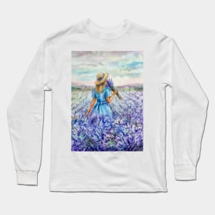 Lavender field Long Sleeve T-Shirt